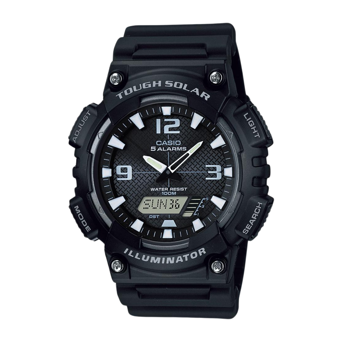 Men's Illuminator Sport Black Analog-Digital Watch
