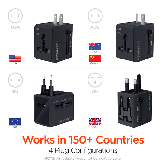 HyperGear All-in-One Travel Charger & USB Port