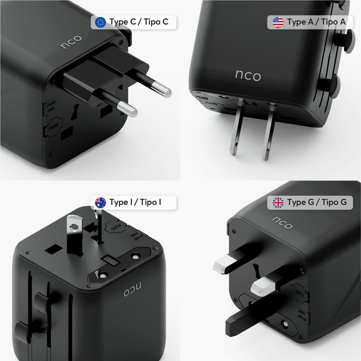 Universal AC Travel Adapter – All in One