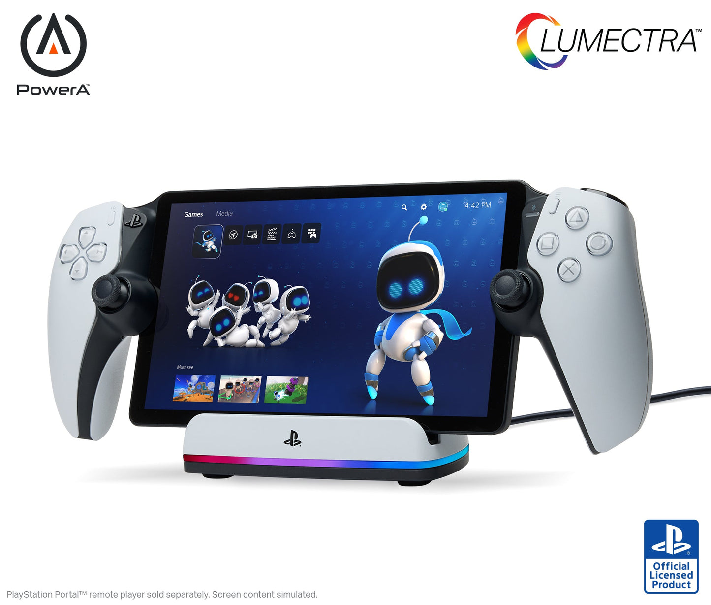 PowerA Charging Base for PlayStation Portal™ Remote with Lumectra™