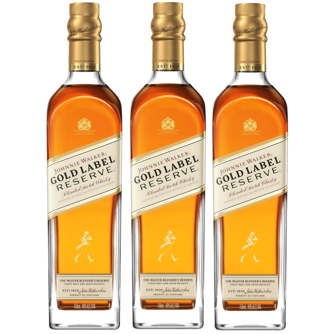 Johnnie Walker Gold Label Reserve Blended Scotch Whisky (3X1000ml.)