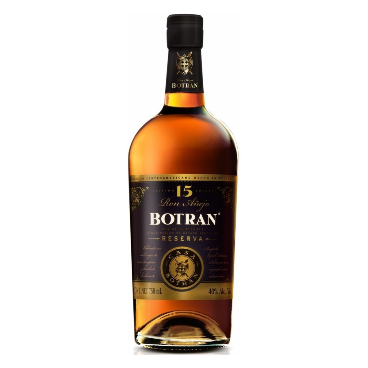 Ron Botran® Añejo Reserva 15 Sistema Solera