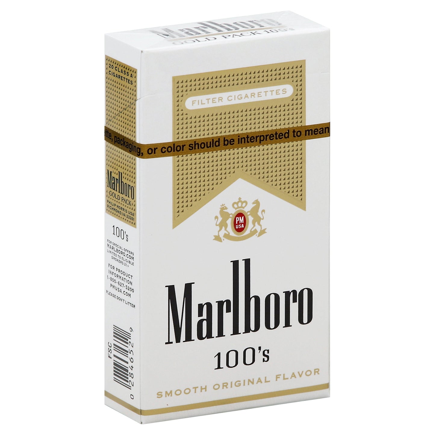 Marlboro Gold Lights 100s Cigarettes