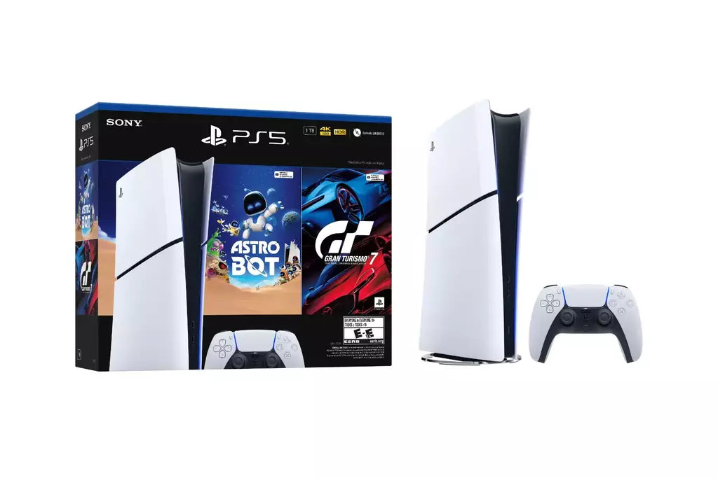PlayStation 5 Digital Console Bundle with Astro Bot and Gran Turismo 7