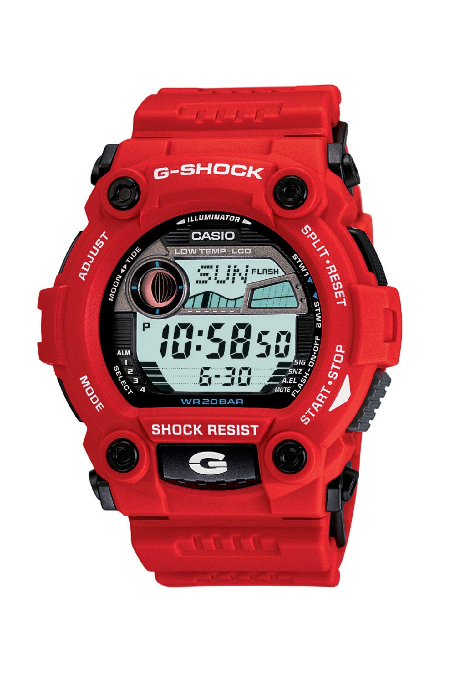 Men's Standard Sport Red Digital Watch