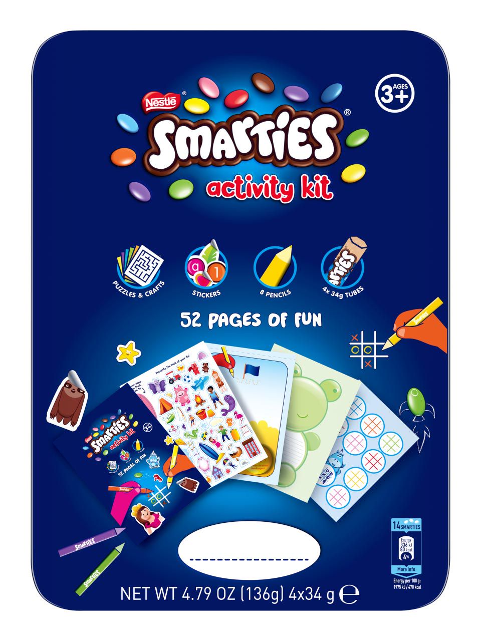 Smarties Chocolates Coloring Kit