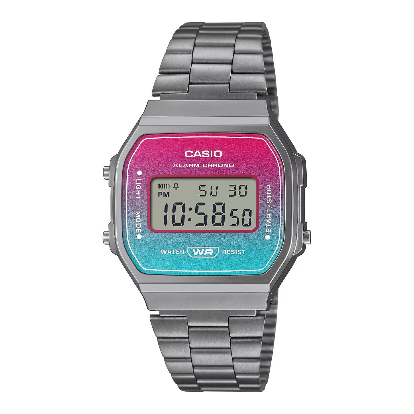 Men's Vintage Rose Gold Gunmetal Digital Watch