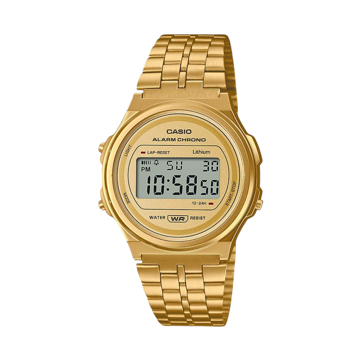 Men's Vintage Gold Digital Watch