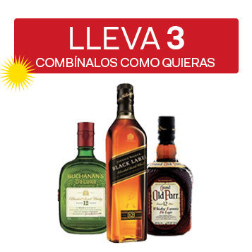 ANY 3 Buchanan's 12YO / Johnie Walker Black 12YO / Old Parr 12YO