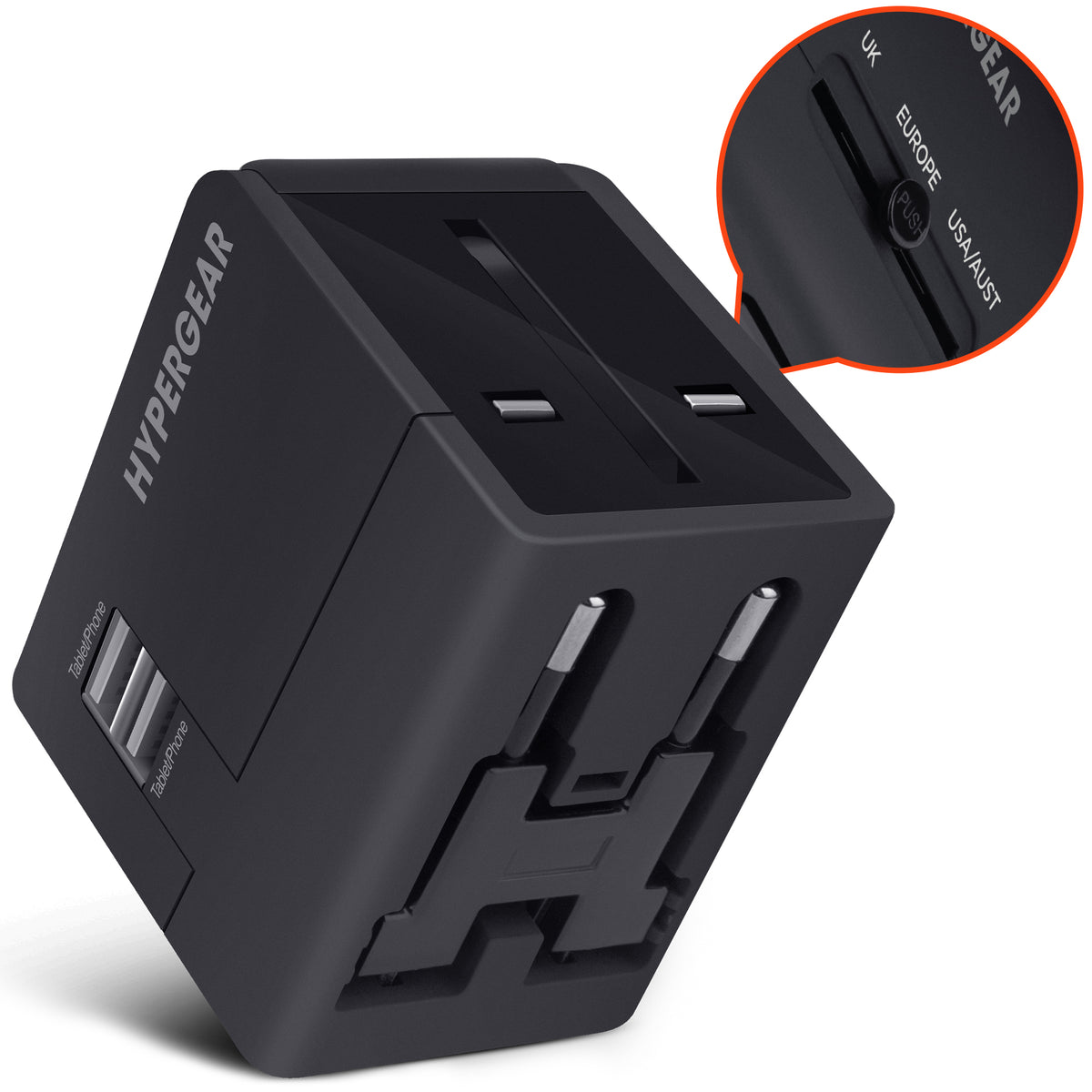 HyperGear All-in-One Travel Charger & USB Port