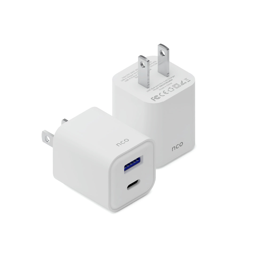 PowerPlug Mini 20W Charger for USB-A - USB-C
