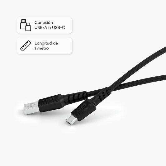 PowerLite 1M USB-A to USB-C Cable