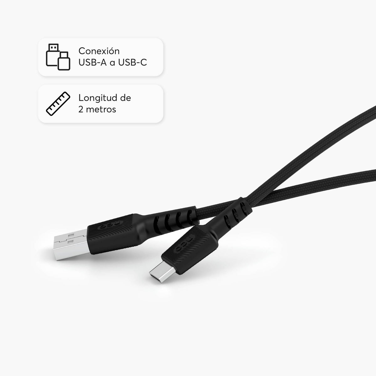 PowerLite 2M USB-A to USB-C Cable