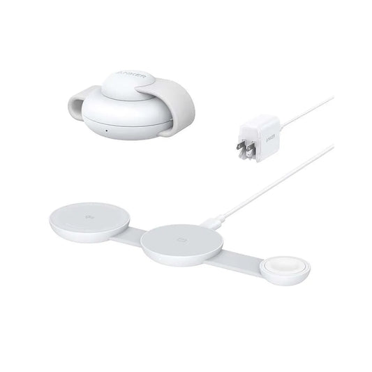 Cargador Inalámbrico plegable Anker MagGo 3 en 1 Qi2 de 15 W