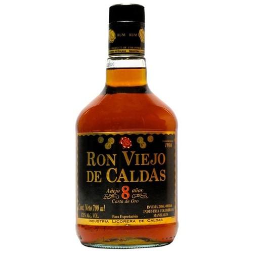 Ron Viejo De Caldas Carta De Oro 8 años