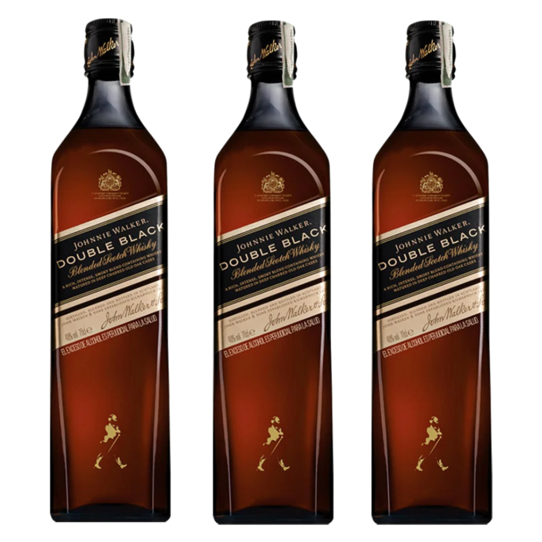 Johnnie Walker Double Black Blended Scotch Whisky (3X1000ml.) Tri-Pack