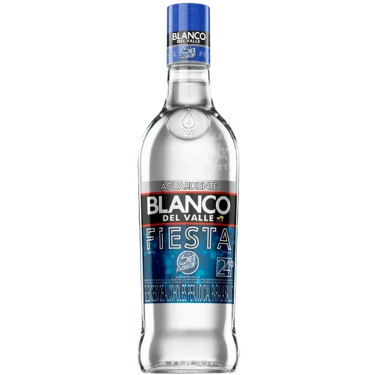 Aguardiente Blanco del Valle sin azúcar 24%