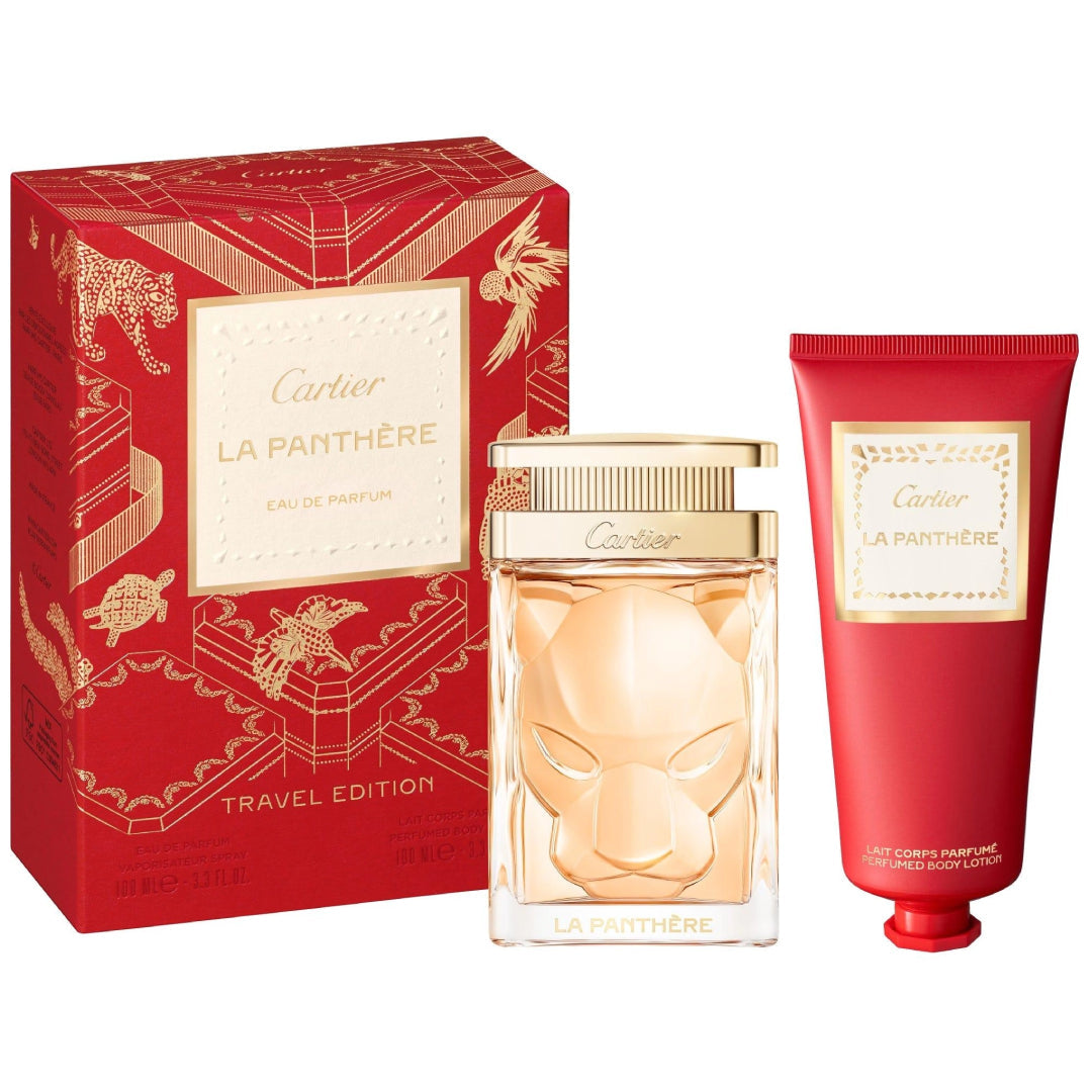 Cartier La Panthère Gift Set: Eau de Parfum & Perfumed Body Lotion