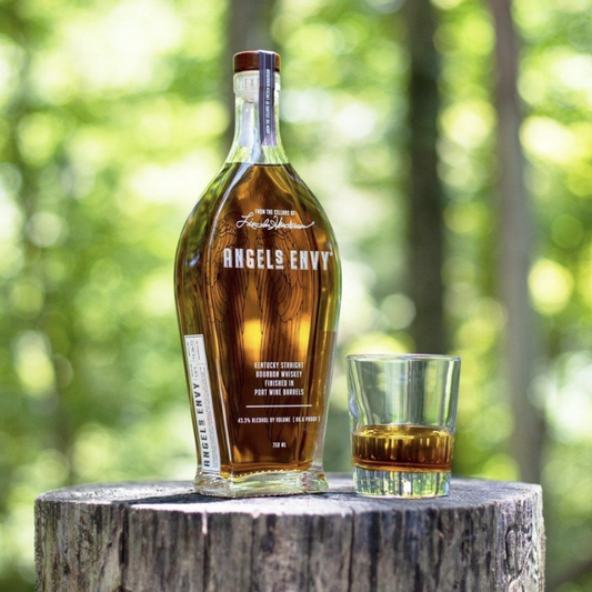 Angel’s Envy Kentucky straight bourbon whiskey finished in port wine barrels